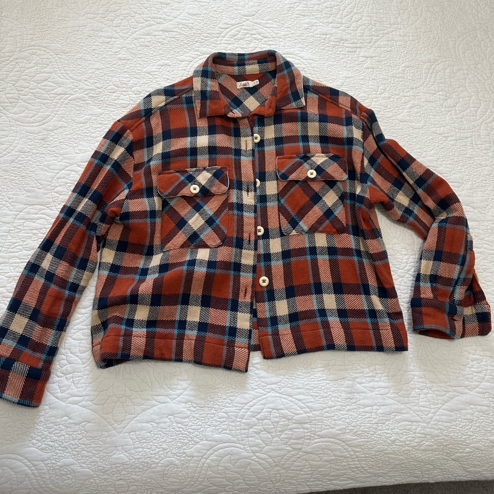 Faherty Short Plaid Button Down